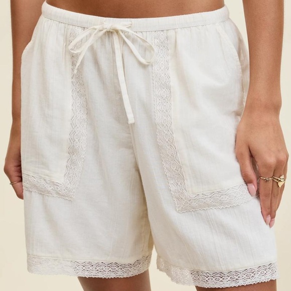 Pants - NWT Aerie Off- Duty Gauze Boxer In Cream